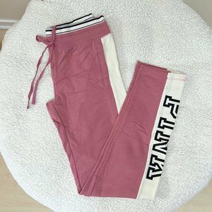 Victoria's Secret PINK Mauve Soft Begonia Colorblock Pants with Contrast Band XS